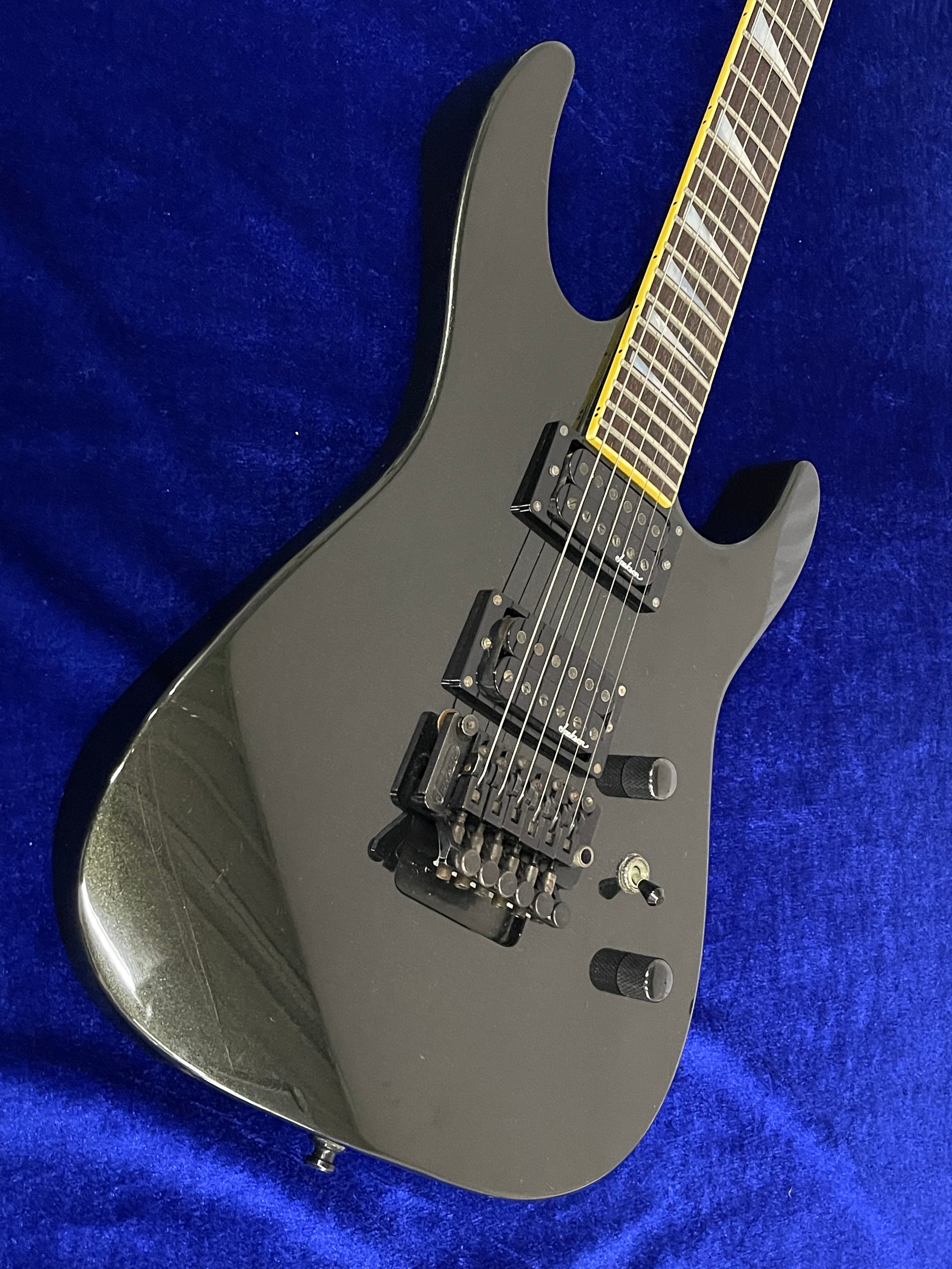 Grover Jackson Soloist Standard 1990 Poplar Body Black w/Hard Case
