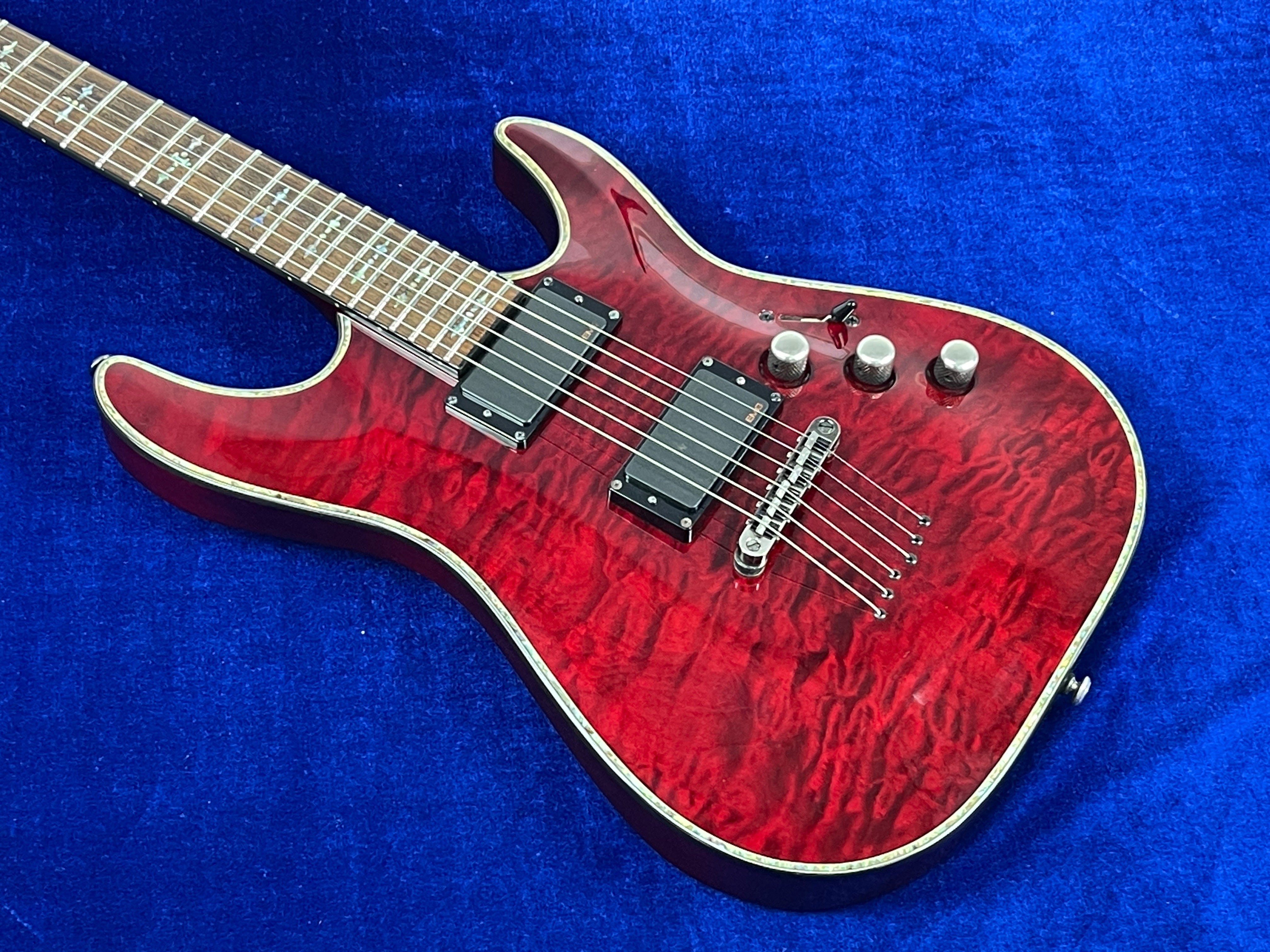 Schecter AD-C-1-HR Hellraiser C-1 Black Cherry 2009 Rosewood FB w/Soft Case