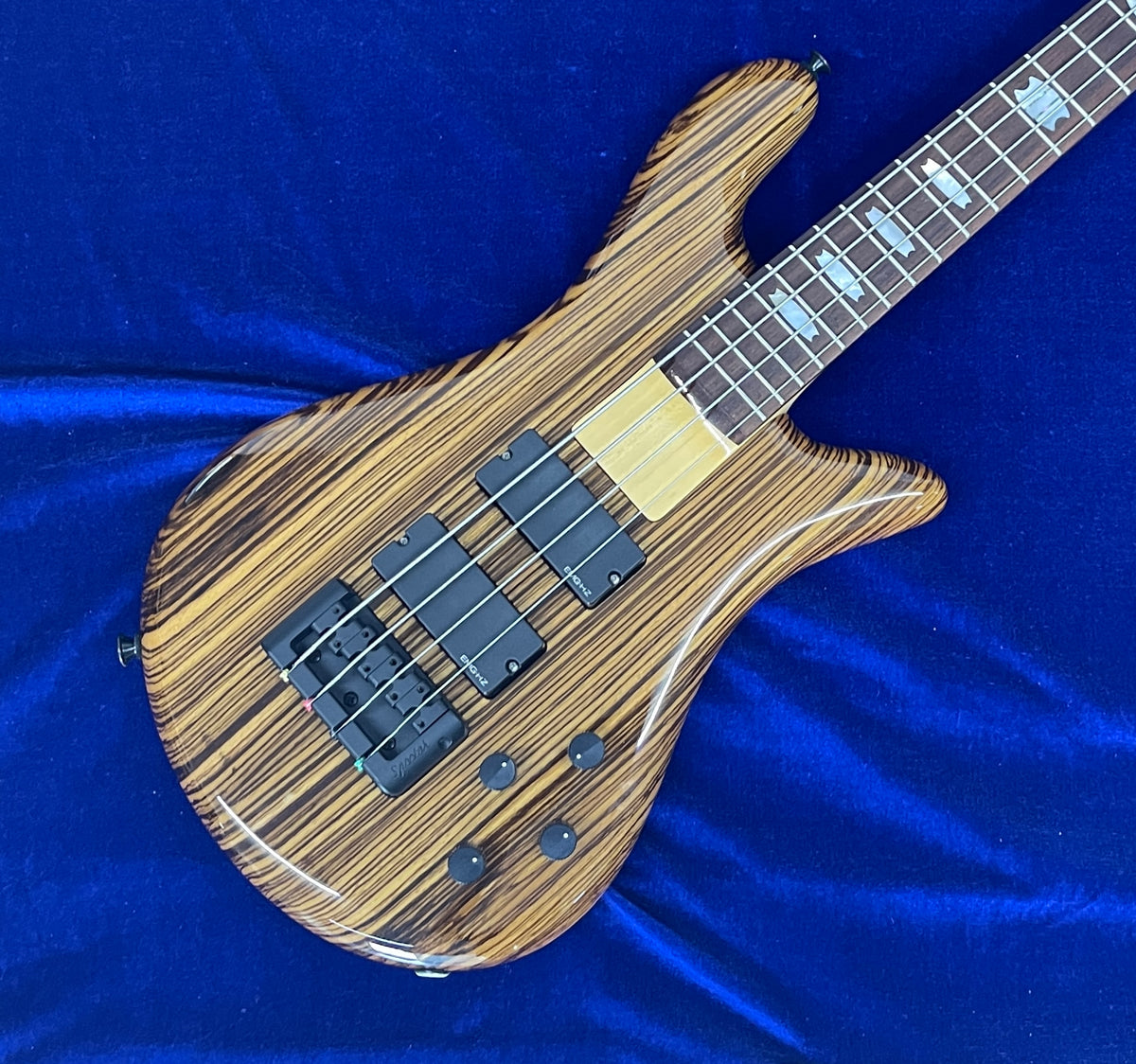 Spector ReBop4 DLX Zebra Wood Natural w/Soft case