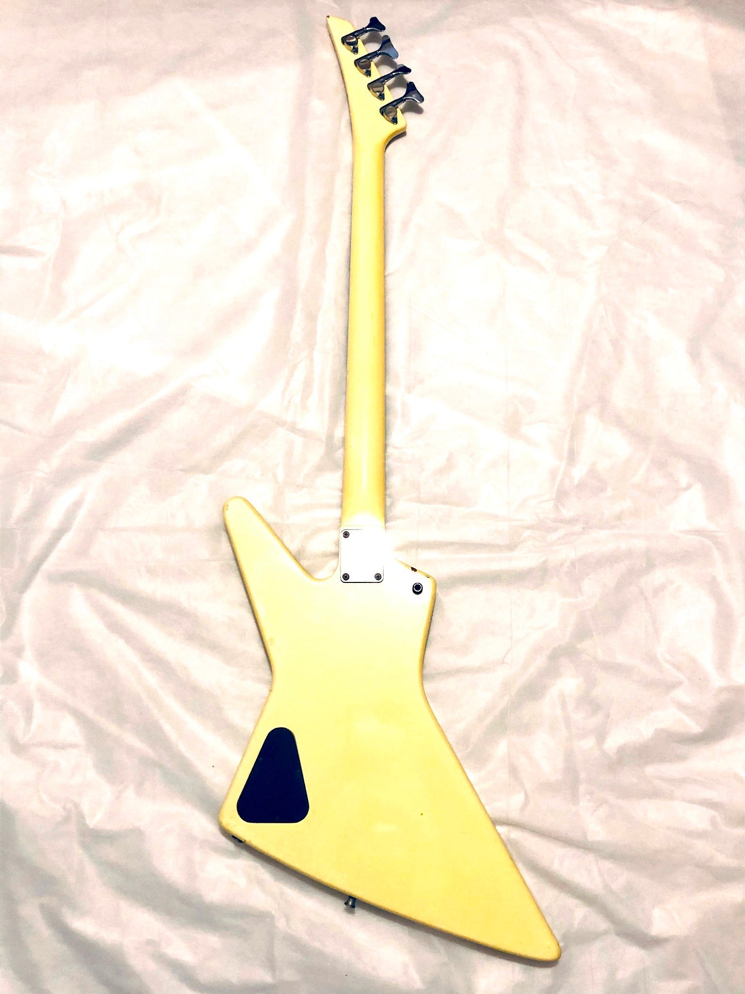 Used FERNANDES BXB-55 BXB 55 White Rare Electric Base Guitar 